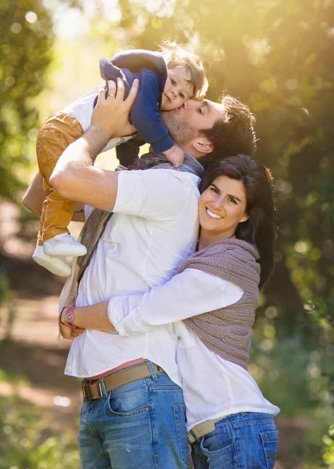 Sessão Fotográfica de Família com Lua natural